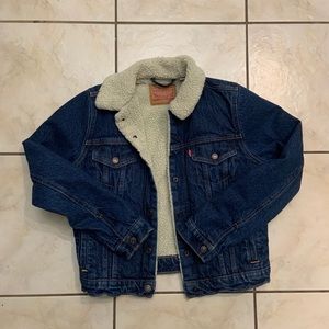 COPY - Levi’s denim trucker Sherpa jacket